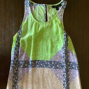 Pattern tank, JCREW, Size 00